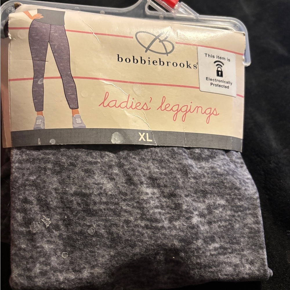 Bobbie Brooks Gray ladies  Leggings size XL . New